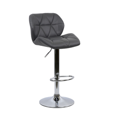 Барный стул Barneo N-85 Diamond серая кожа