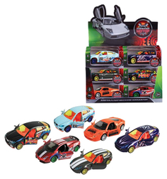 Машина инерционная металлическая, 1:55 Спорткары, открываются двери 87657 Пламенный мотор