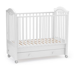 Кроватка Nuovita Lusso Swing маятник продольный bianco белый