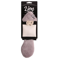 Мягкая игрушка для собак Lion Фокс Суперпрочный, голубой, 38 см