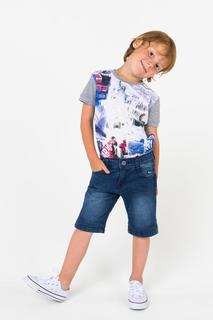 Футболка для мальчика Brums, цв.серый, р-р 116