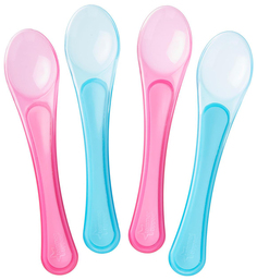 Набор ложечек для кормления Tommee Tippee Explora Розовый/Голубой, 4 штуки