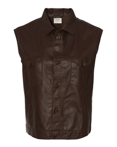 Жилет женский ALYSI 201801 коричневый 40 IT