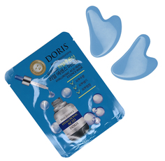 Набор скребков гуаша + тканевая маска 2 blue Studio-M