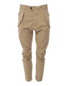 Брюки женские DSquared2 S72KA0987 бежевые 42 IT