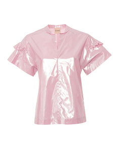 Блуза женская NUDE 1103545 розовая 40 IT