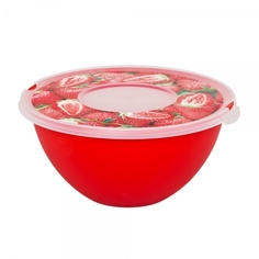 Миска с крышкой с декором 1 л No Brand