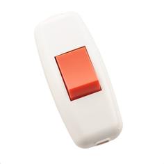 Переключатель Lezard Бра 6А 250В 715-1101-611 (Абс-Пластик, Бело-Красный)