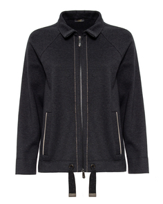 Толстовка женская Peserico S06648J0 черная 44 IT