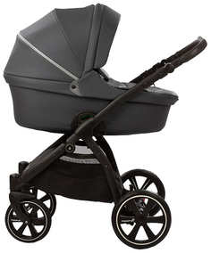 Коляска 2 в 1 Noordi Fjordi Leather 2019 с термолюлькой Shadow Grey 819