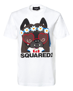 Футболка женская DSquared2 S72GD0225 белая XS
