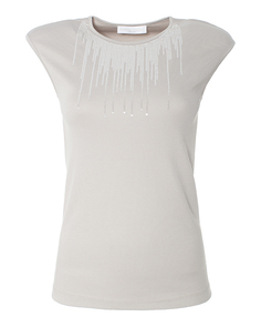 Футболка женская FABIANA FILIPPI JED260W457 белая 44 IT