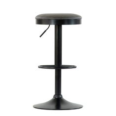 Барный стул Barneo N-129 Green / Black / FPU серая кожа /# 510-24C