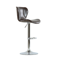 Барный стул Barneo N-87 Over SPU коричневый глянец