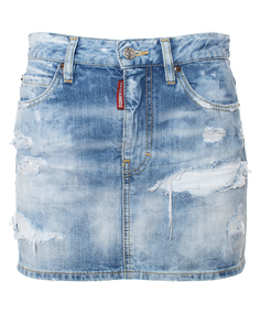 Юбка женская DSquared2 S72MA0789 синяя 42 IT