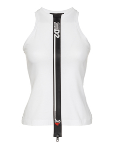 Топ женский DSquared2 S75NL0035 белый XS