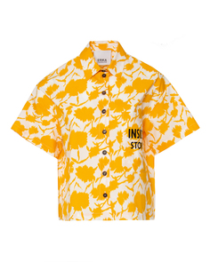 Рубашка женская Erika Cavallini P1SG01 желтая 42 IT