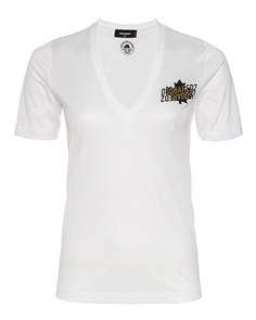 Футболка женская DSquared2 S74GD0154 белая 2XS