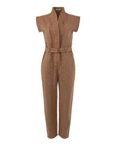 Комбинезон женский ULLA JOHNSON PS220418 коричневый 4 INT