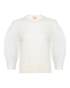 Джемпер женский NUDE 1101526 белый 40 IT