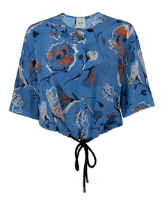 Блуза женская ALYSI 102233 синяя 46 IT