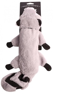 Мягкая игрушка для собак Lion Енот, серый, 45 см