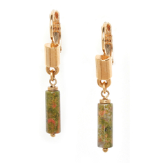 Серьги из бижутерного сплава с яшмой Nature Bijoux NB20.2-12-74994