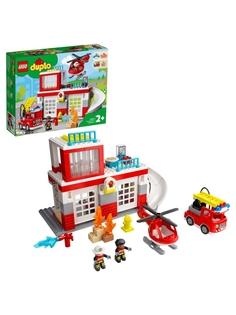 Конструктор LEGO DUPLO Town 10970 Пожарная часть и вертолёт