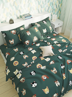 Пододеяльник Milky Garden "Dogs (сатин)" 1.5 спальное 145х215 см