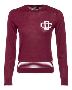 Джемпер женский DSquared2 S75HA0997 бордовый M