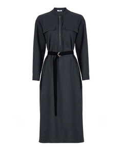 Платье женское Peserico S02841A серое 44 IT
