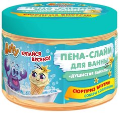 Пена-слайм Baffy для ванны детская с сюрпризом Душистая ваниль, 300 мл. D0153-V