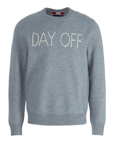 Джемпер мужской MC2 Saint Barth JAKE.EMB DAY OFF 15M серый 2XL