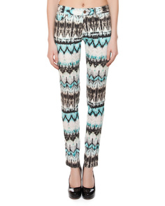 Брюки женские 120% lino 2037E952 разноцветные 28 INT