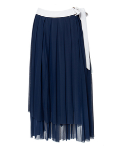 Юбка женская Erika Cavallini P0SH03 синяя 40 IT