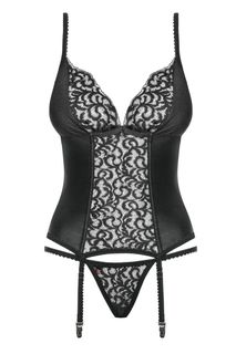 Эффектный корсаж Laluna с кружевом L/XL Obsessive