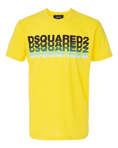 Футболка мужская DSquared2 S74GD0836 желтая 2XL