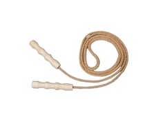 Скакалка гимнастическая Kv.Rezac 250 см beige/brown