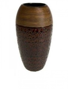Ваза керамическая шоколад 13 х 26 см No Brand