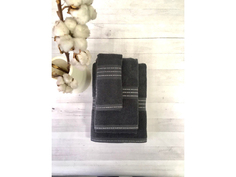 Полотенце махровое Clever ГК 50*90 +/- 2см Лондон 430гр/кв.м 07-153 графит