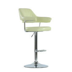 Барный стул Barneo N-152 Cherokee кремовая кожа