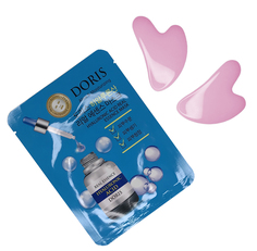 Набор скребков гуаша + тканевая маска 2 pink Studio-M