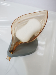 Мыльница в виде липестка со стоком для воды на присосках JetStone 75000