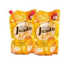 Гель для мытья посуды Jundo Juicy Lemon эко концентрат с гиалуроновой кислотой 2 шт 800 мл