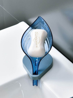 Мыльница в виде липестка со стоком для воды на присосках JetStone 95001