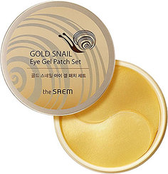Набор патчей с экстрактом муцина улитки для век The Saem snail 60 gold eye gel patch set
