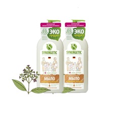 Набор Synergetic Мыло жидкое Миндальное молочко 2 шт 500 мл