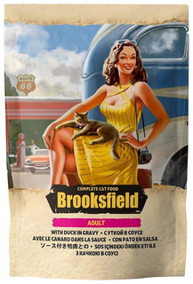 Влажный корм для кошек Brooksfield ADULT, утка, 22шт, 85г