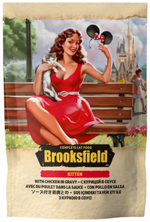 Влажный корм для кошек Brooksfield KITTEN, цыпленок, 22шт, 85г