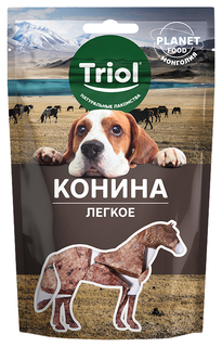 Лакомство для собак ТРИОЛ PLANET FOOD, ломтики, конина, 30г Triol